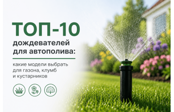 ТОП-10 дождевателей для автополива: какие модели выбрать для газона, клумб и кустарников