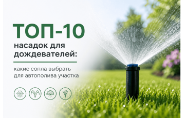 ТОП-10 насадок для дождевателей: какие сопла выбрать для автополива участка