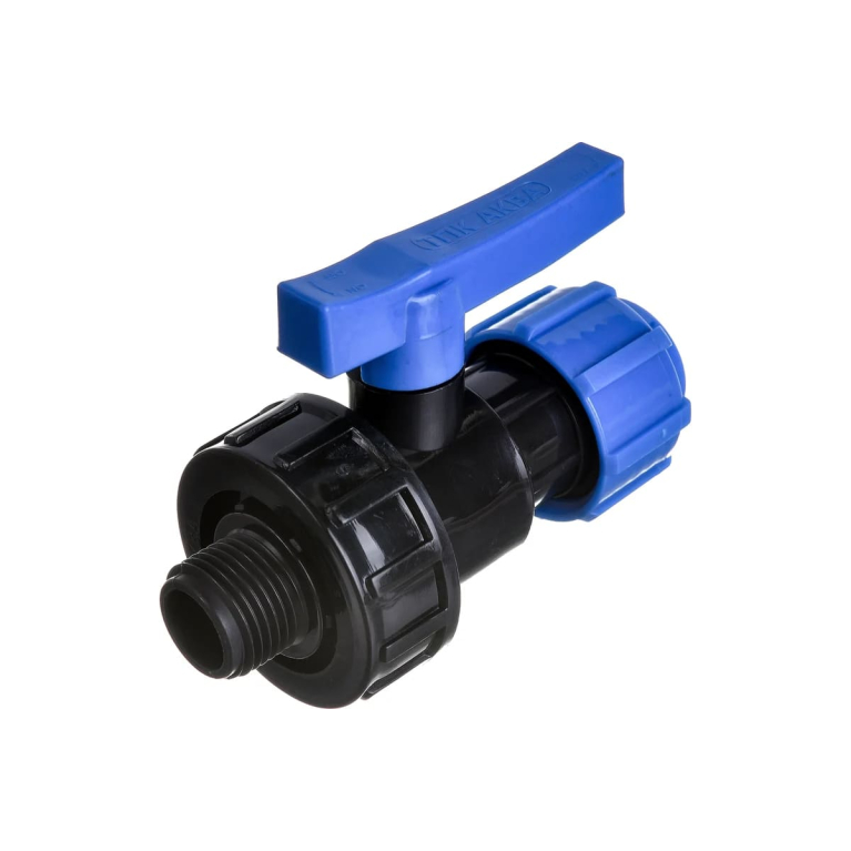 Кран шаровый ПНД 20х1/2"