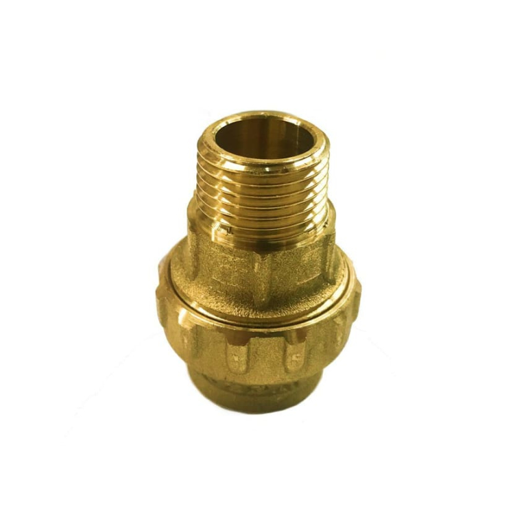 Переходник 20х1/2" НР латунь для ПНД труб TIEMME
