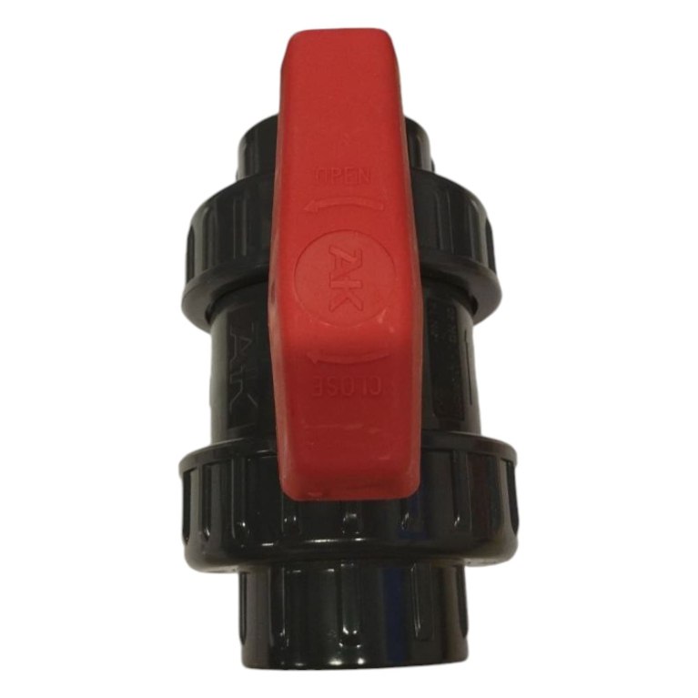 Кран шаровый ПВХ клеевой 50 PN16 Plimat