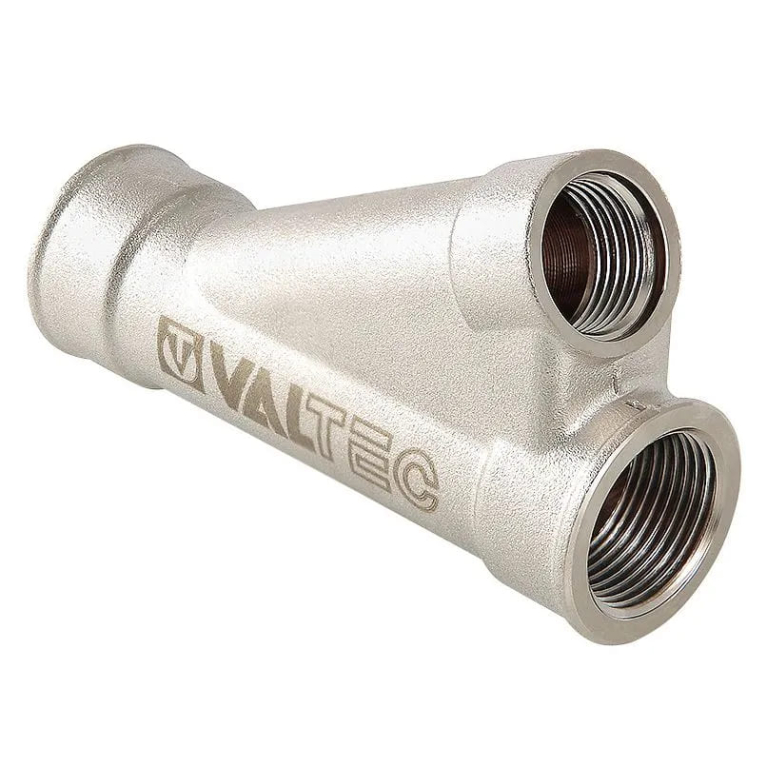 Тройник косой 1"x1/2", для гильзы под погружной датчик VTr.																				