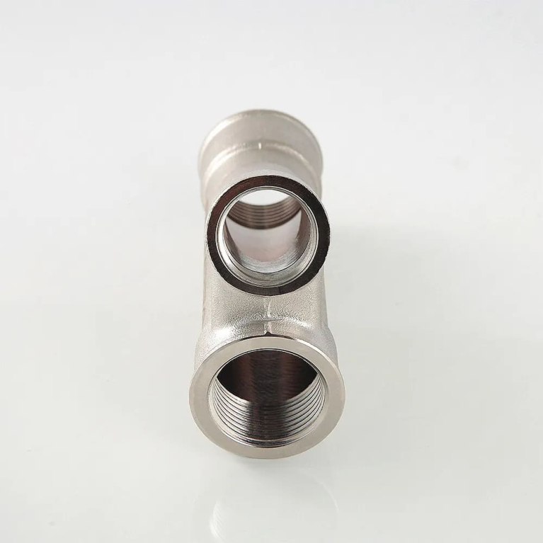 Тройник косой 1"x1/2", для гильзы под погружной датчик VTr.