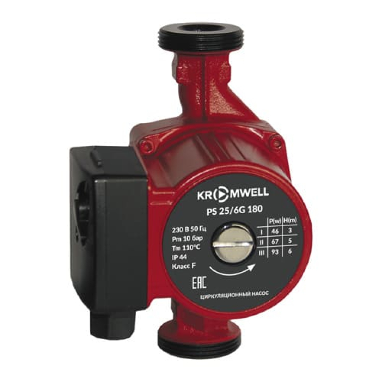 Насос циркуляционный Kromwell  РS 32/8  180 с гайками