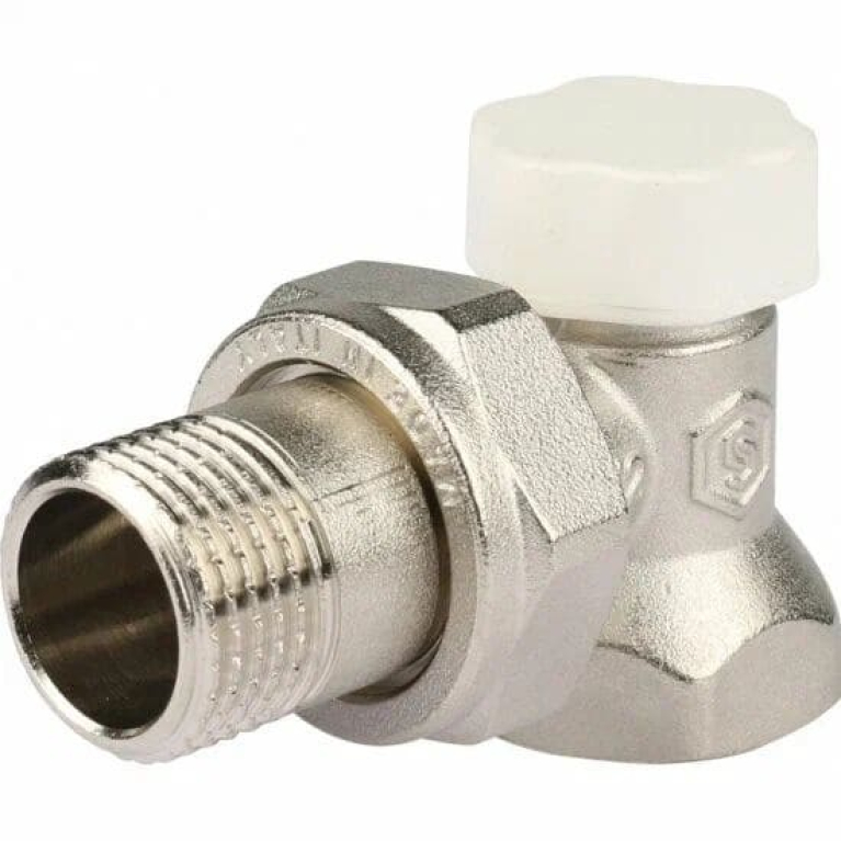 Клапан запорно-балансировочный STOUT, УГЛОВОЙ 1/2",  SVL-1156-000015