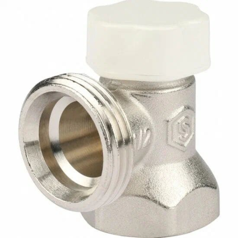 Клапан запорно-балансировочный STOUT, УГЛОВОЙ 1/2",  SVL-1156-000015