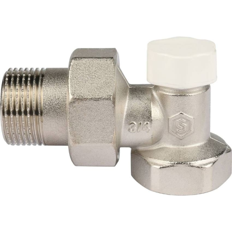 Клапан запорно-балансировочный STOUT, УГЛОВОЙ 3/4", SVL 1156 000020