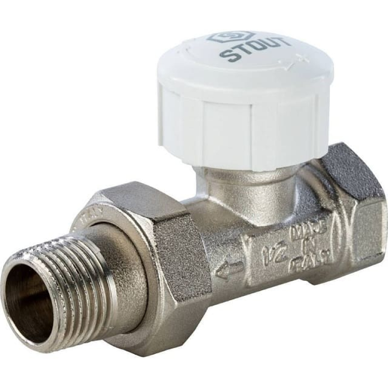 Клапан термостатический  прямой 1/2" SVT 0001 000015 STOUT																			