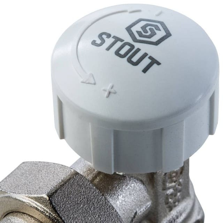 Клапан термостатический  угловой 1/2" SVT-0002-000015 STOUT