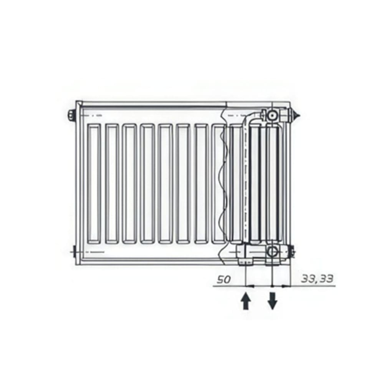 Радиатор  стальной AXIS 22-500-500 Ventil