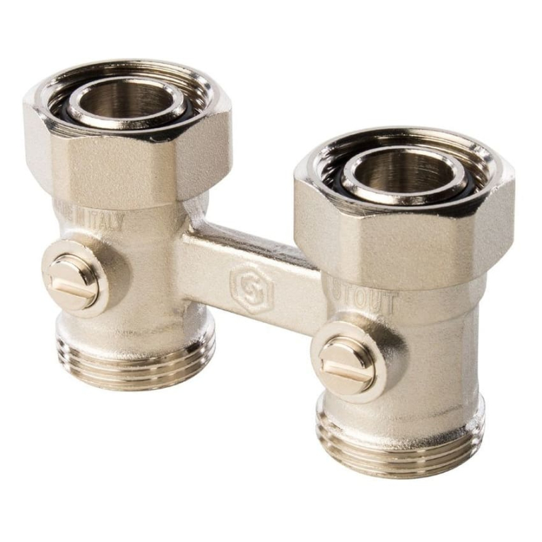 Узел нижнего подключения для радиатора STOUT, ПРЯМОЙ 3/4", SVH-0002-000020