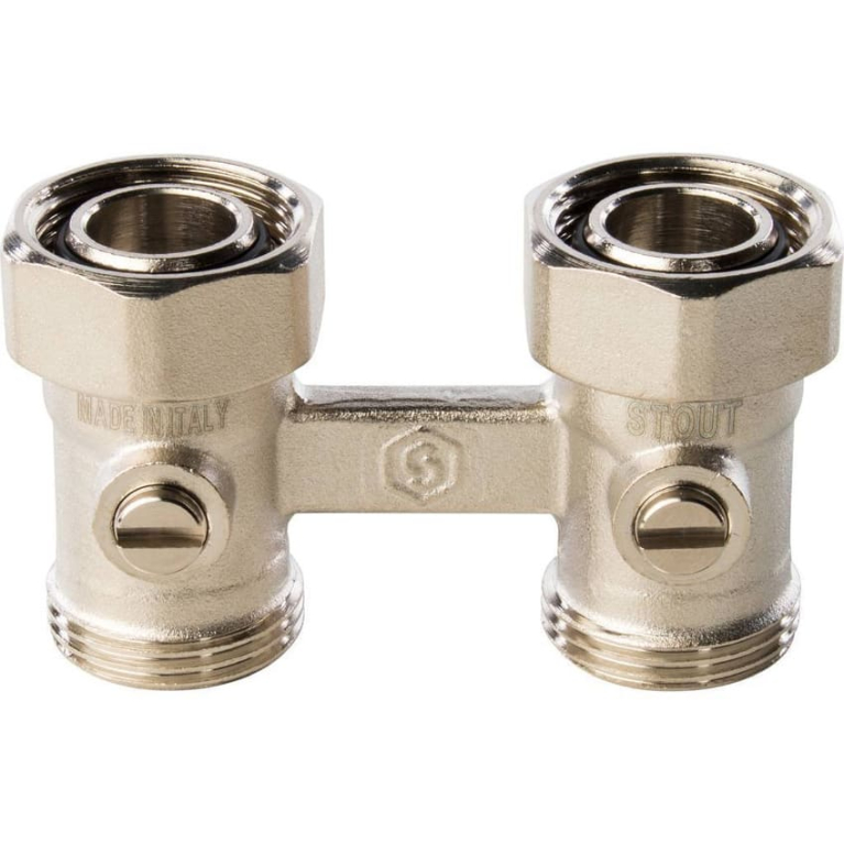 Узел нижнего подключения для радиатора STOUT, ПРЯМОЙ 3/4", SVH-0002-000020