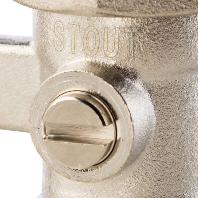 Узел нижнего подключения для радиатора STOUT, ПРЯМОЙ 3/4", SVH-0002-000020