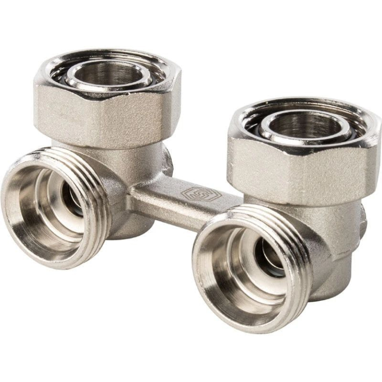 Узел нижнего подключения для радиатора STOUT, УГЛОВОЙ 3/4", SVH-004-000020