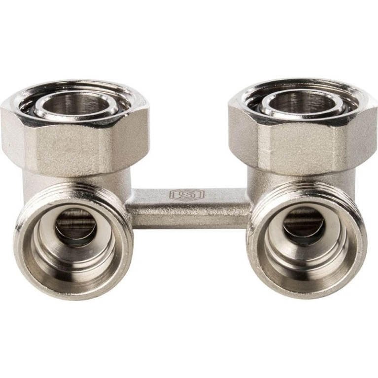 Узел нижнего подключения для радиатора STOUT, УГЛОВОЙ 3/4", SVH-004-000020