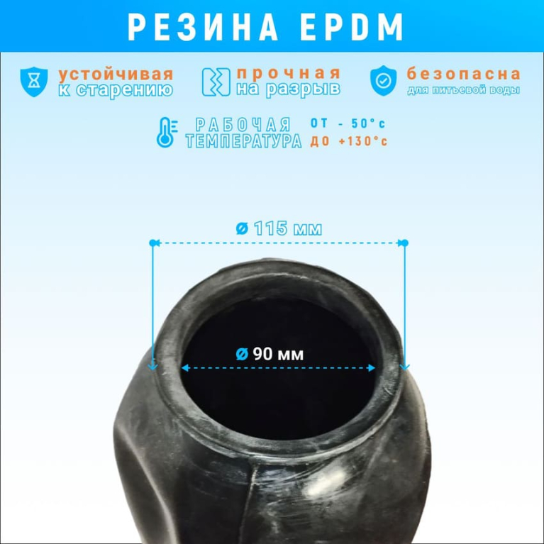 Мембрана UNIGB для гидроаккумулятора/расширительного бака, 18-24 литров, универсальная V48024