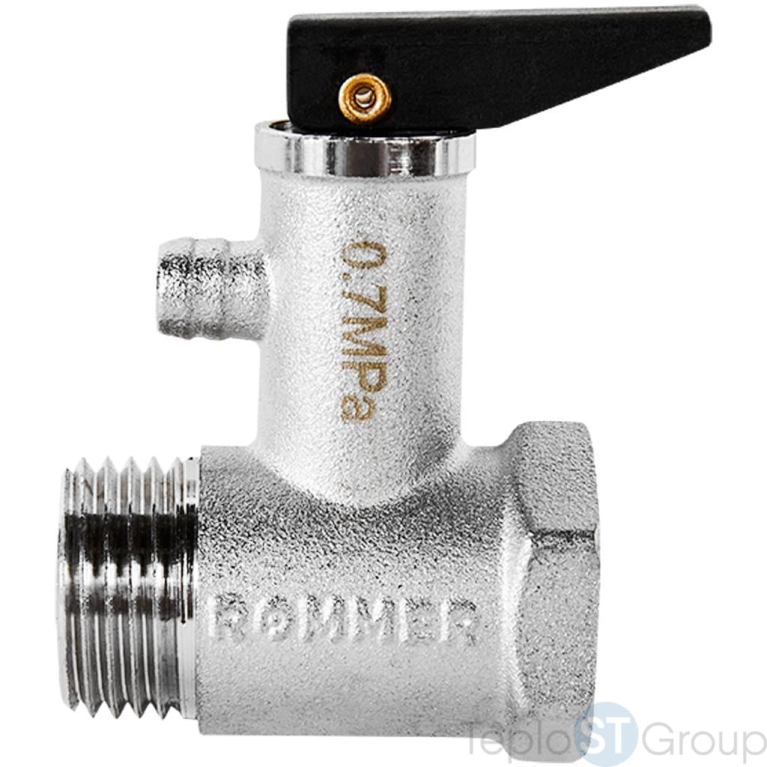 Клапан предохранительный 1/2" 7бар Rommer RVS-1007-007015